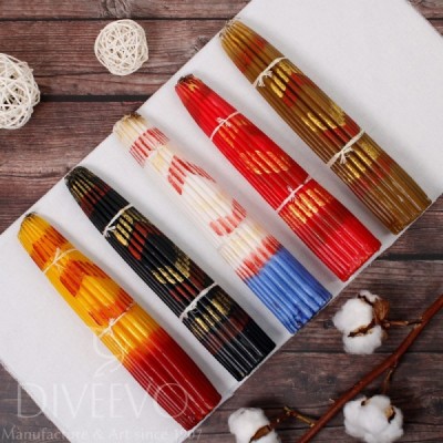 Candle burnt with Jerusalem fire (brown), 33 pcs in a bundle