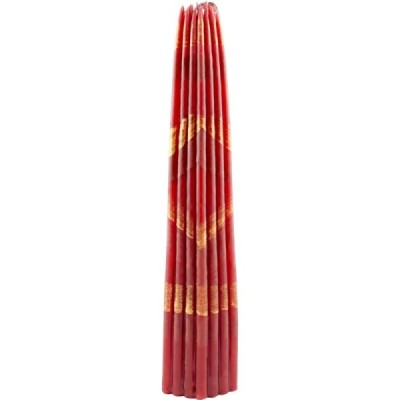 Candle burnt with Jerusalem fire (red), 33 pcs in a bundle