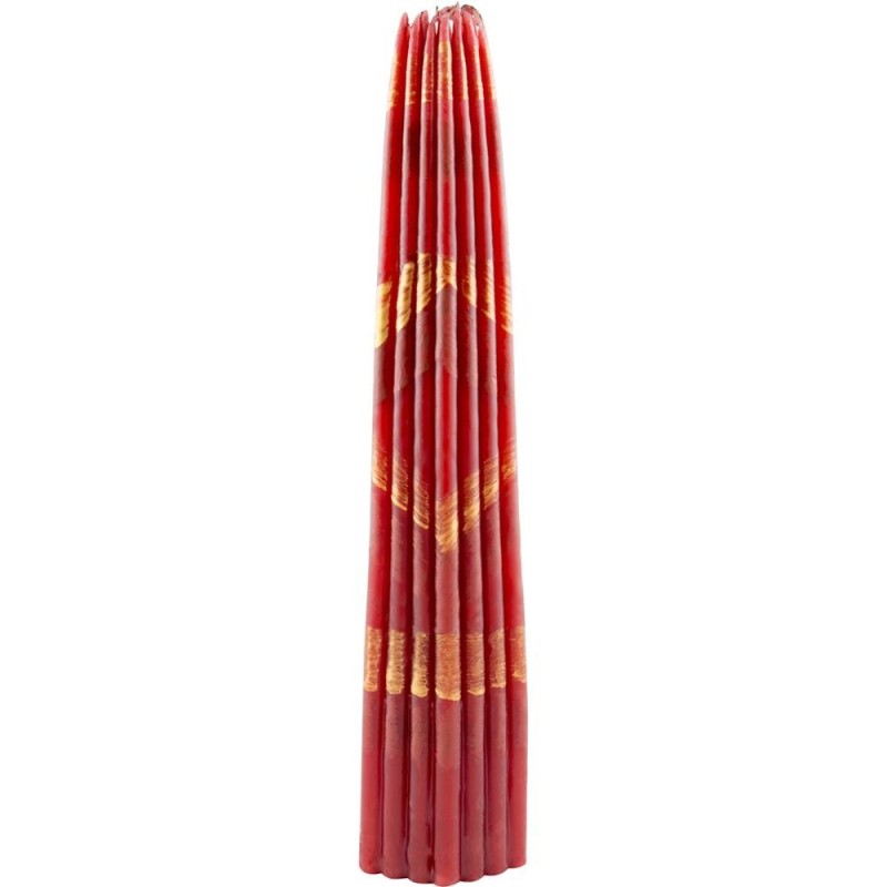 Candle burnt with Jerusalem fire (red), 33 pcs in a bundle