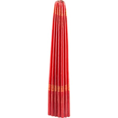 Candle burnt with Jerusalem fire (red), 33 pcs in a bundle