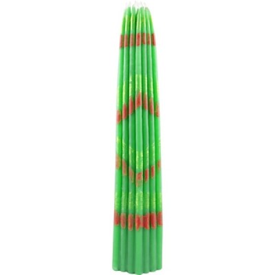 Candle burnt with Jerusalem fire (green), 33 pcs in a bundle