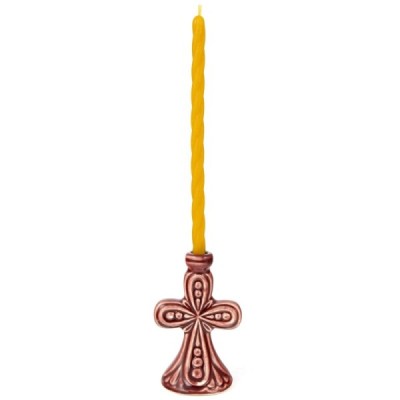 Ceramic Candle holder "Cross" big