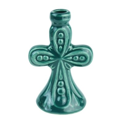 Ceramic Candle holder "Cross" big