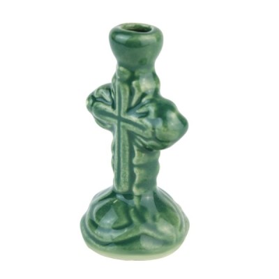 Ceramic Candle holder "Cross" small