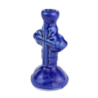 Ceramic Candle holder "Cross" small