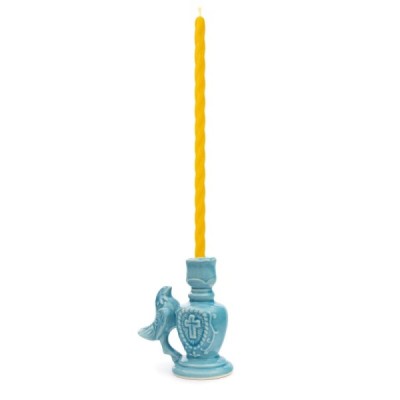 Ceramic Candle holder "Vase" light blue