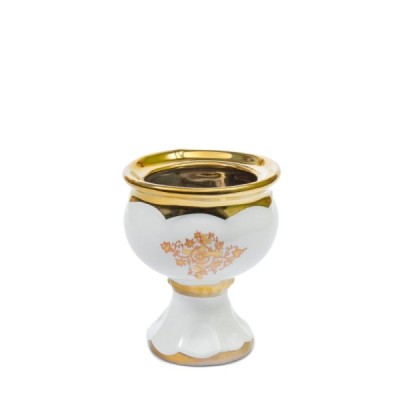 Ceramic Oil lamp "Cup" medium, white