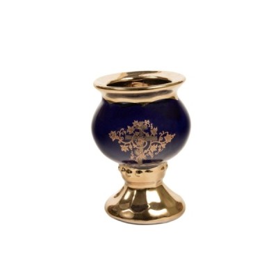 Ceramic Oil lamp "Cup" medium, blue