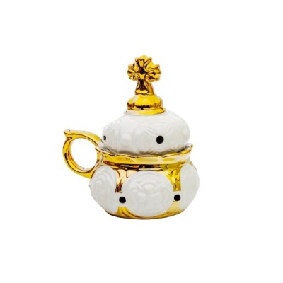 Handmade small censer for home use, white