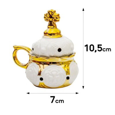 Handmade small censer for home use, white