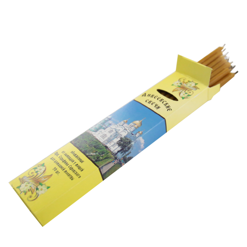 Diveevo tempel, 20 tk 18,5 cm Vahaküünlad palvetamiseks kodus