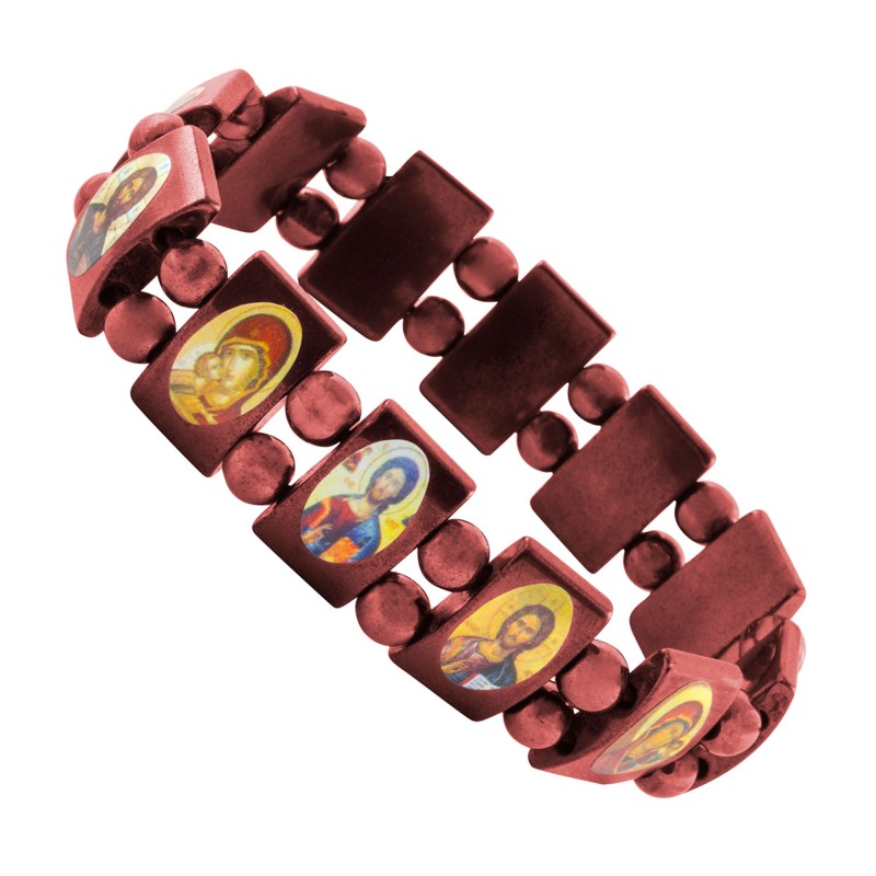 Браслет "Двенадцать Святых", дерево