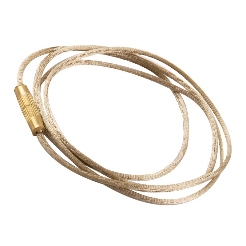 Гайтан бежевый, шёлк, закрутка