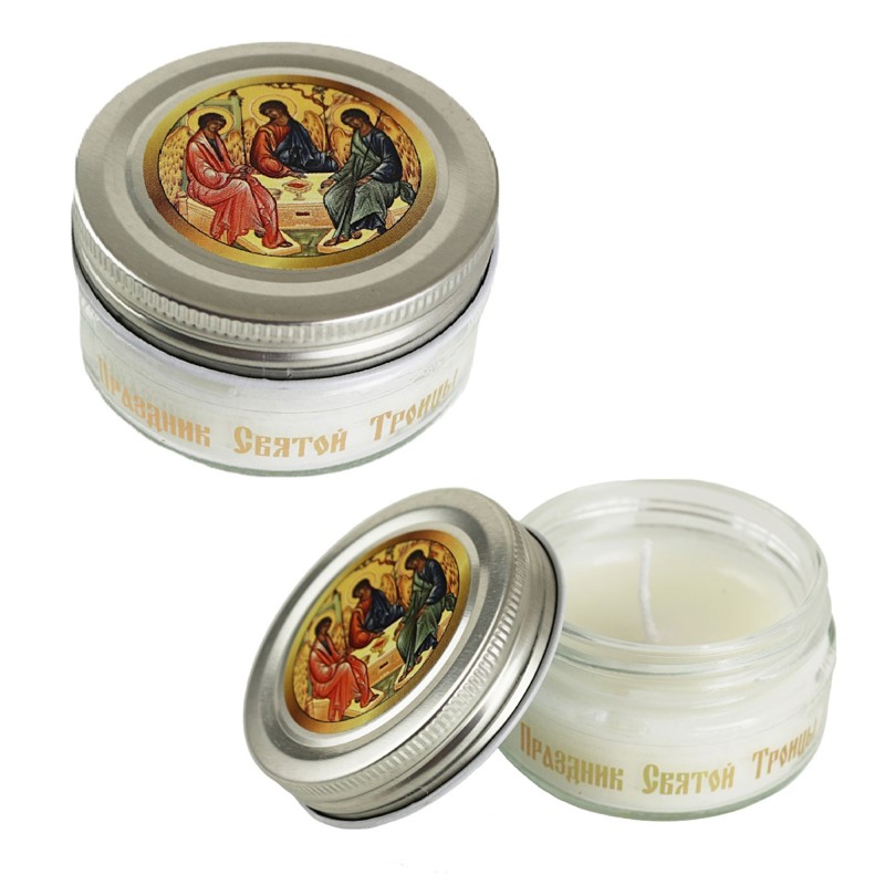 Свеча ароматическая праздничная "Святая Троица", стекло