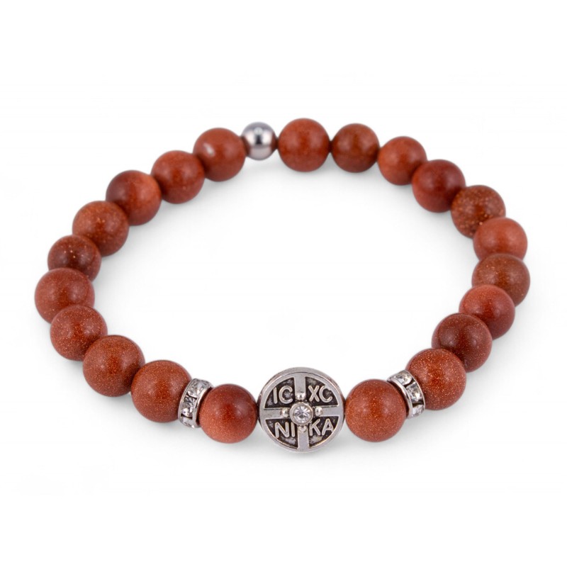 Браслет Золотой песок коричневый IN XC Nika