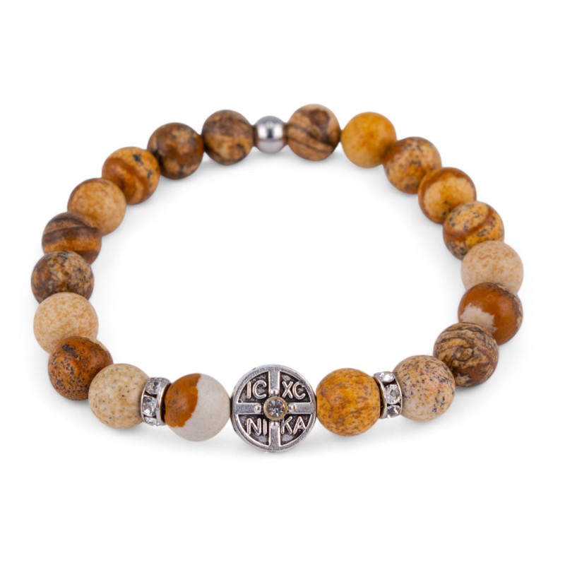 Браслет Яшма песочная IN XC Nika
