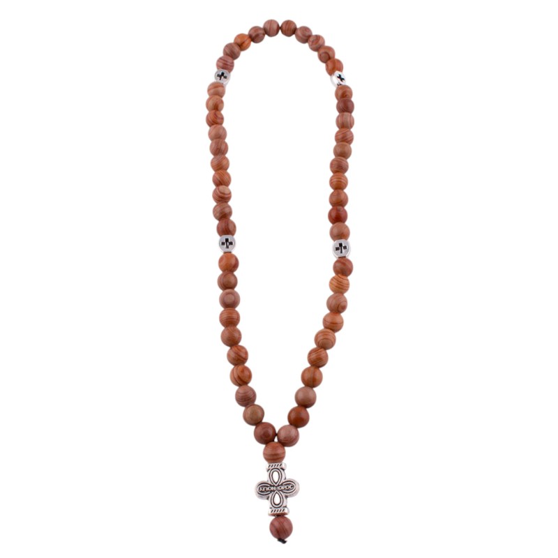 Четки из Яшмы пейзажной 50 бусин