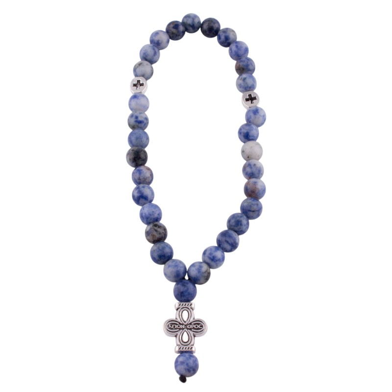 Четки из Содалита 30 бусин