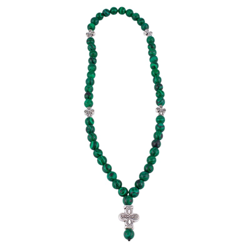 Четки из Малахита 50 бусин