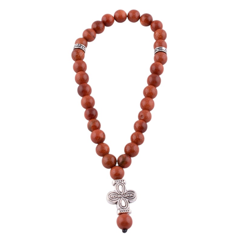 Четки из Золотой песок коричневый 30 бусин