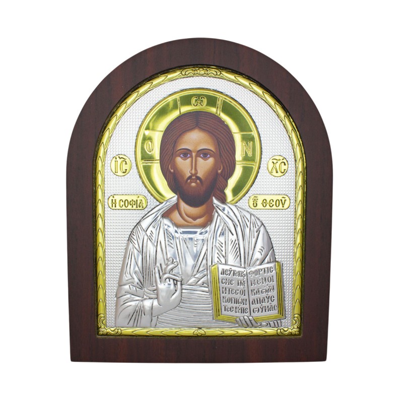 Икона Вседержателя Господа 147*180 см в серебре