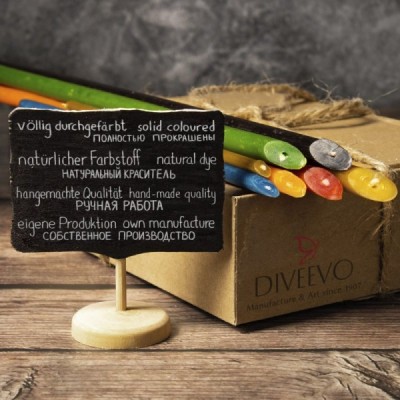 Diveevo Church beeswax candles «Blue» N40