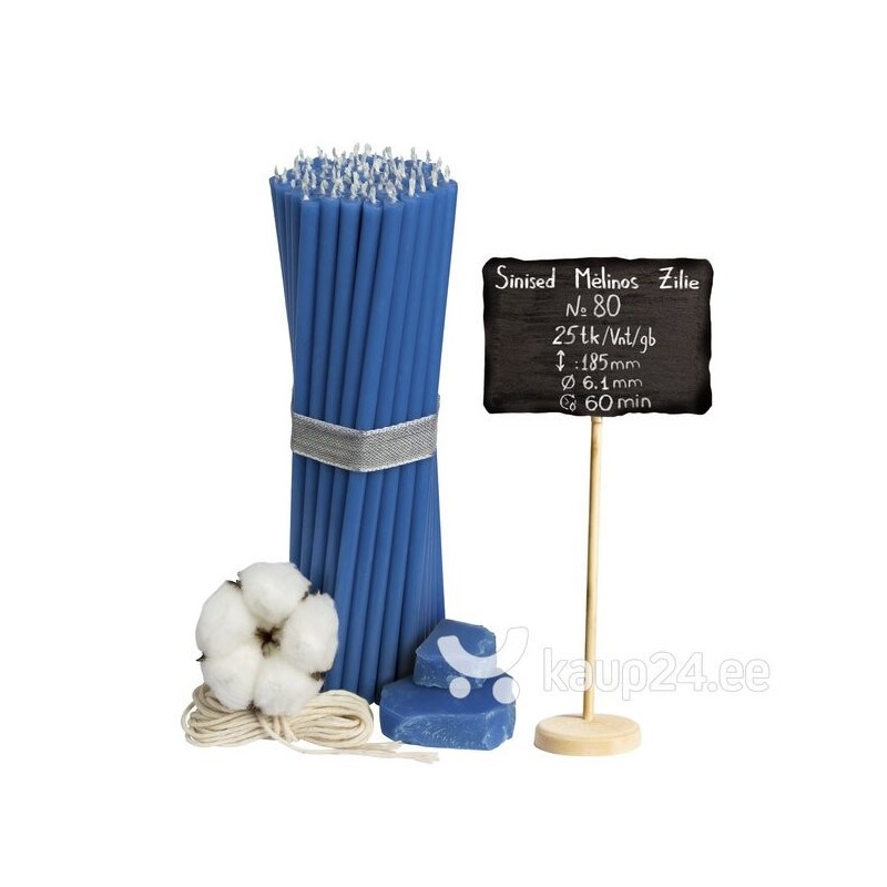 Diveevo Blue Beeswax Church Candles N80