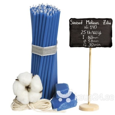 Diveevo Blue Beeswax Church Candles N140