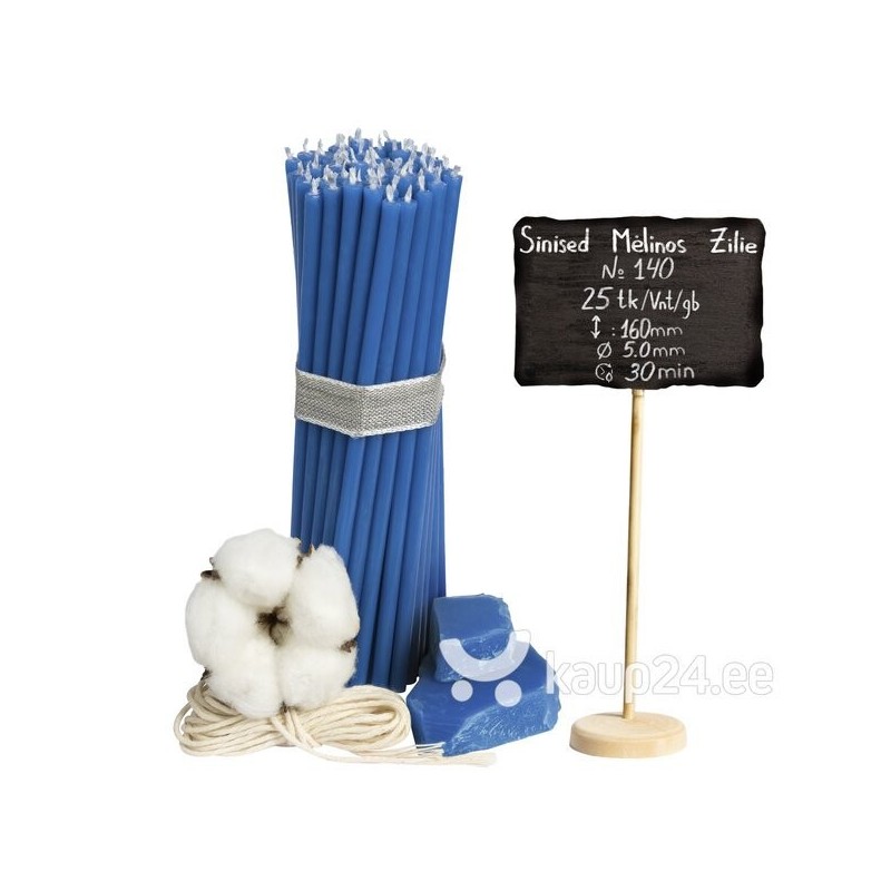 Diveevo Blue Beeswax Church Candles N140