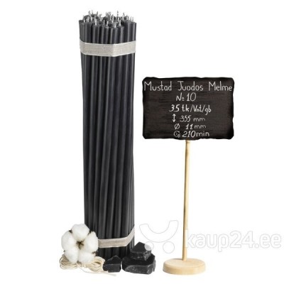 Diveevo Monastery Black Beeswax Candles N10