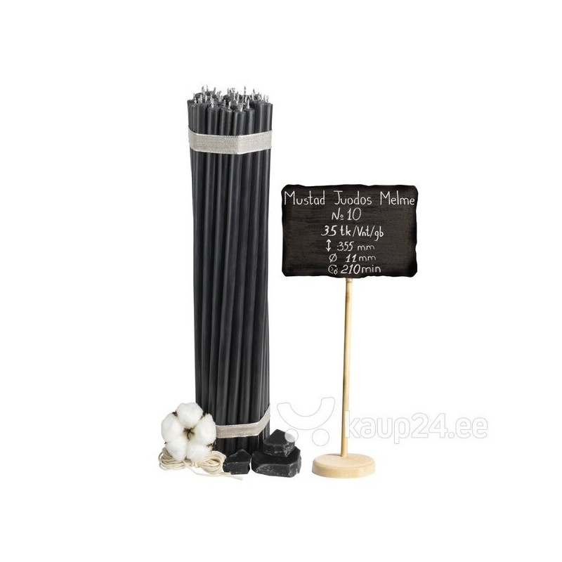 Diveevo Monastery Black Beeswax Candles N10