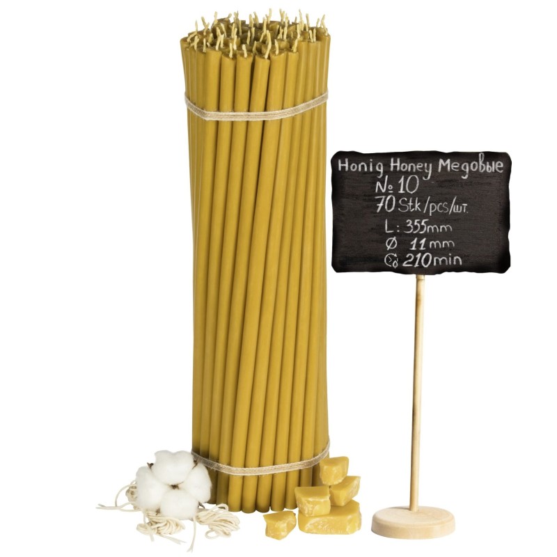 Beeswax Church Candles "Honey" N10