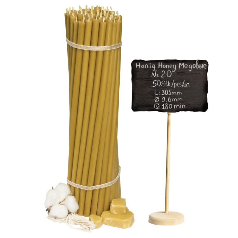 Beeswax Church Candles "Honey" N20