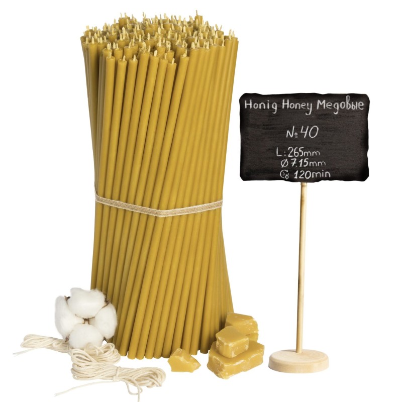 Beeswax Church Candles "Honey" N40