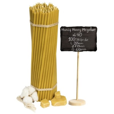 Beeswax Church Candles "Honey" N40