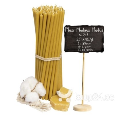 Beeswax Church Candles "Honey" N80