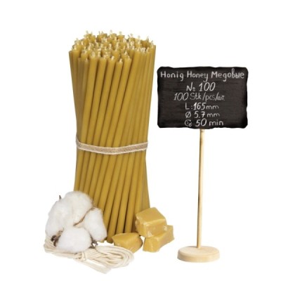 Beeswax Church Candles "Honey" N100