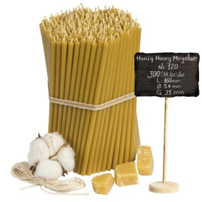 Beeswax Church Candles "Honey" N120