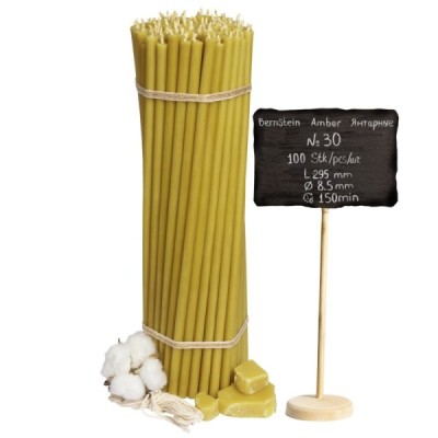 Beeswax Church Candles "Amber" N30