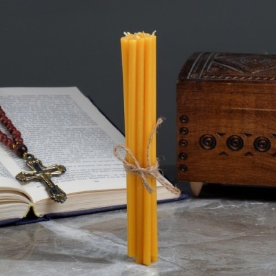 Beeswax Church Candles "Amber" N40