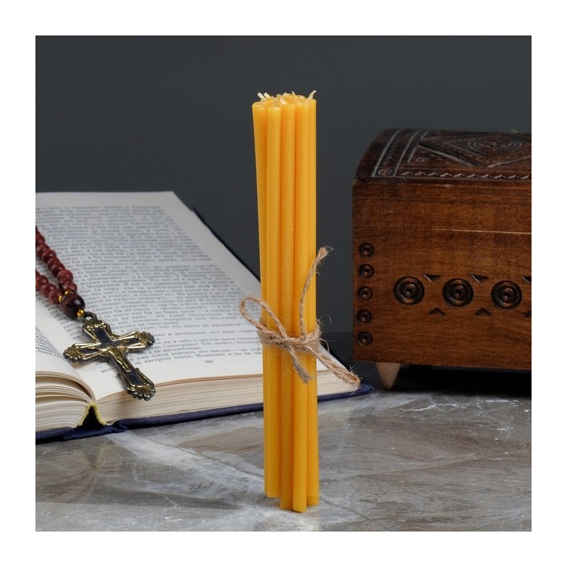 Beeswax Church Candles "Amber" N40