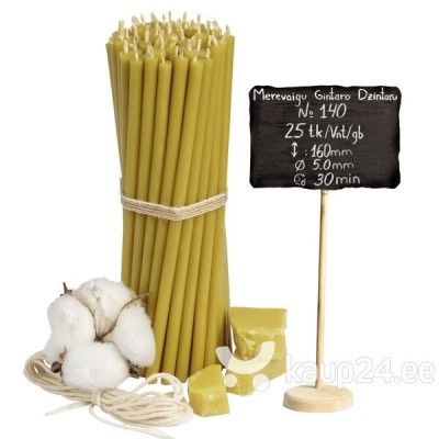 Beeswax Church Candles "Amber" N140